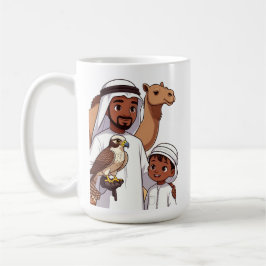 Traditionelle arabische Falkenjagd Kaffeetasse