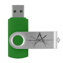 Traditionelle Architektur-zeichnenwerkzeuge USB Stick