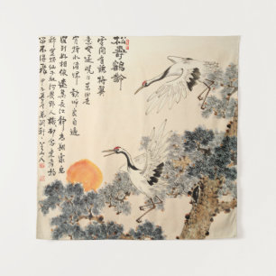 Traditionelle asiatische Malerei: klassische Kunst Wandteppich