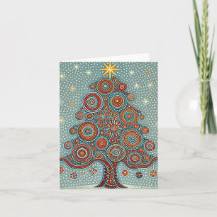 Traditionelle australische Kunstferien Karte