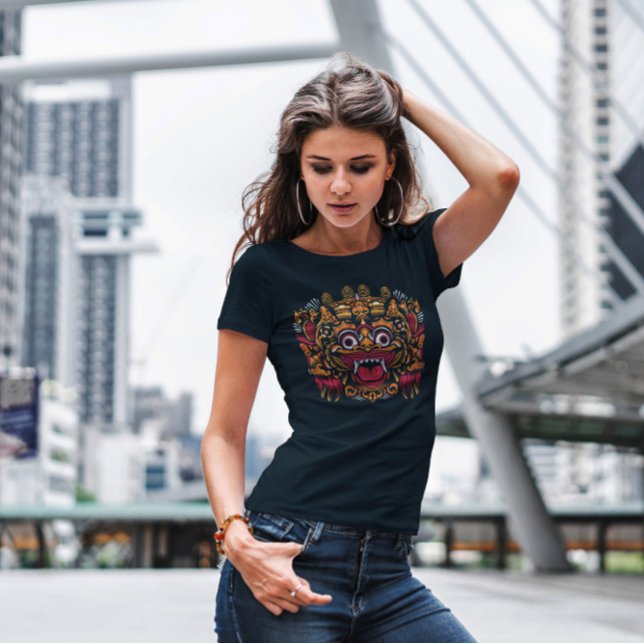Traditionelle Bali Mask T-Shirt (Von Creator hochgeladen)