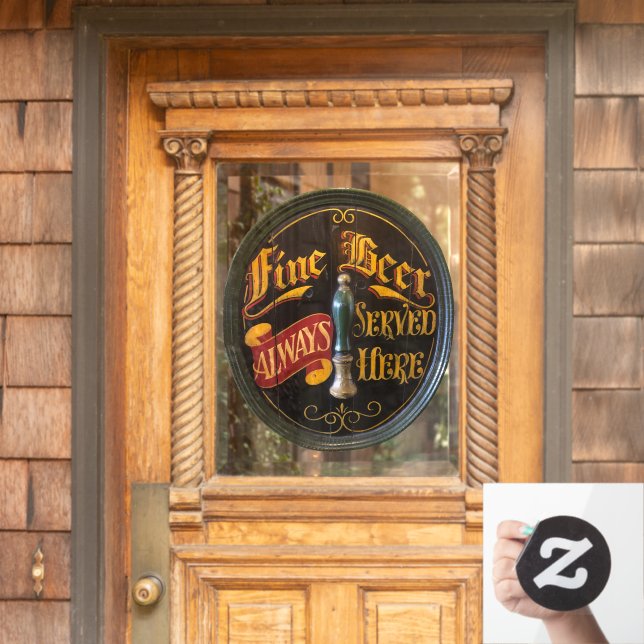 Traditionelle Bar für Real Ale oder Bier Pub Fensteraufkleber (Haustür)