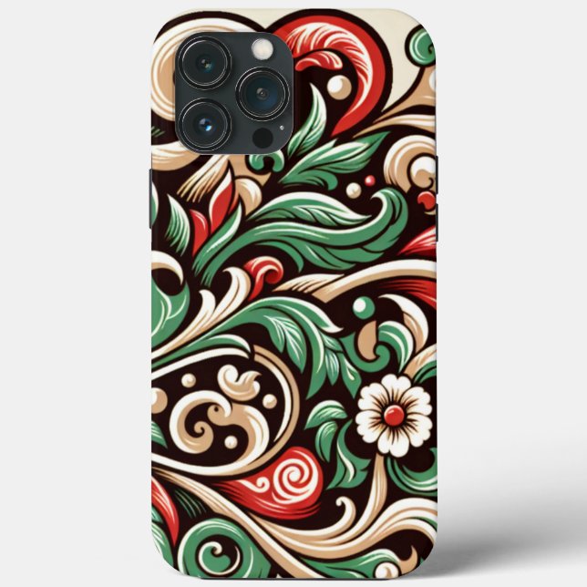 Traditionelle Batik Phone Cas Case-Mate iPhone Hülle (Rückseite)
