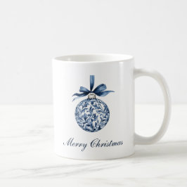 Traditionelle blaue Ornamente Weihnachten Kaffeetasse