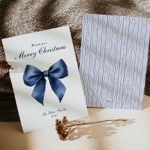 Traditionelle Blue Knot Weihnachtskarte