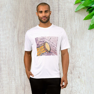 Traditionelle Bongotrommel mit Noten T-Shirt