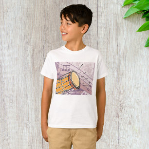 Traditionelle Bongotrommel mit Noten T-Shirt