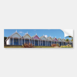 Traditionelle britische Beach Huts Autoaufkleber