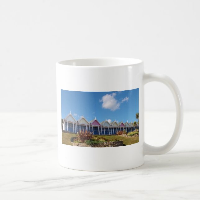 Traditionelle britische Beach Huts Kaffeetasse (Rechts)