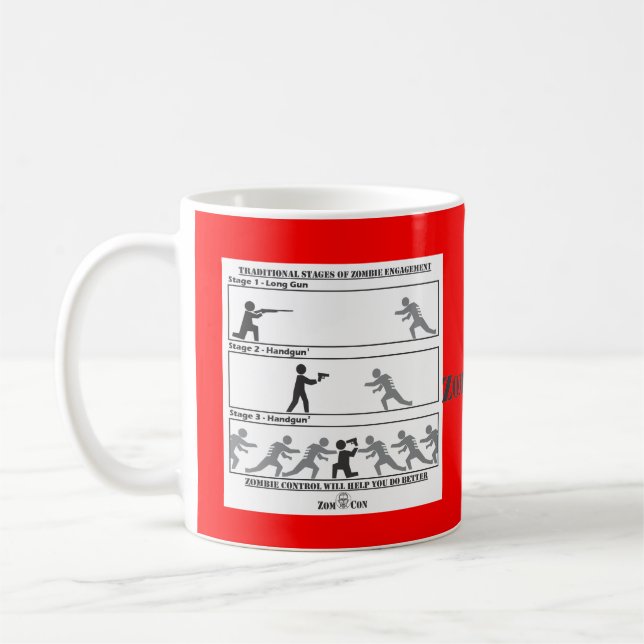 Traditionelle Bühnen der Zombie-Verlobung Kaffeetasse (Links)
