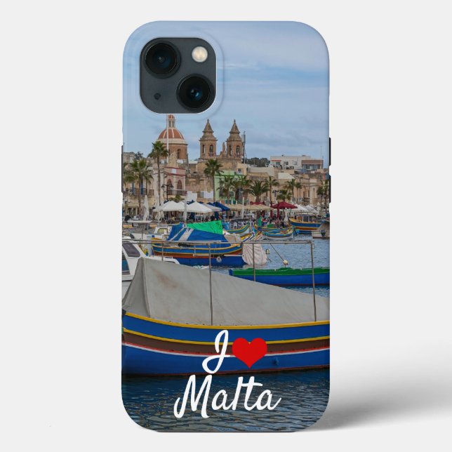 Traditionelle bunte Fischerboote in Malta Case-Mate iPhone Hülle (Rückseite)