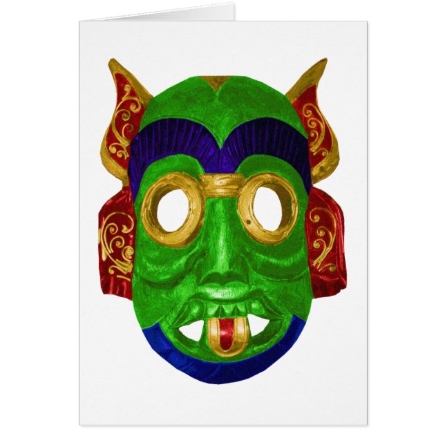 Traditionelle bunte thailändische Maske (Vorne)