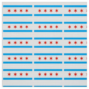 Traditionelle Chicago-Flagge Stoff