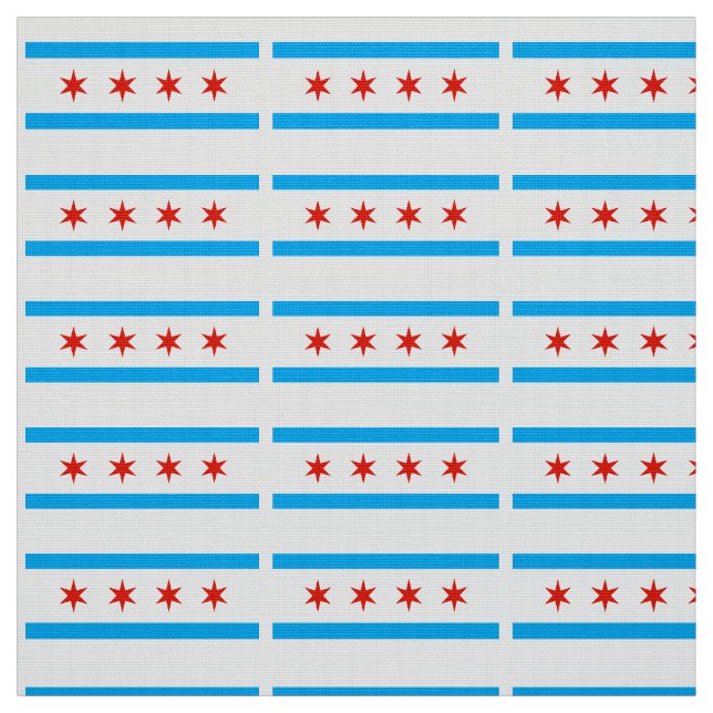 Traditionelle Chicago-Flagge Stoff (Muster)