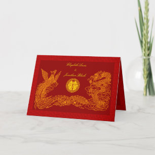 Traditionelle chinesische Hochzeitseinladungen von Einladung