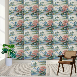 Traditionelle Chinesische Kunst Chinoiserie Landsc Fliese
