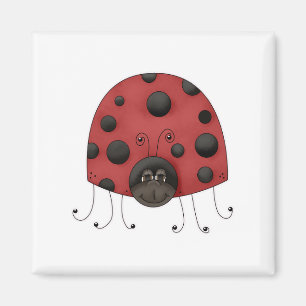 Traditionelle Dame Bug Magnet