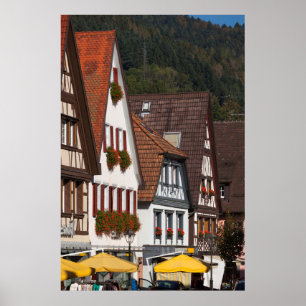 Traditionelle deutsche Häuser Poster