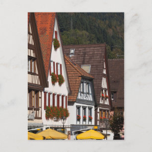 Traditionelle deutsche Häuser Postkarte