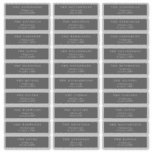 Traditionelle dunkelgraue individuelle Hochzeitsad Aufkleber<br><div class="desc">Angepasste traditionelle dunkelgraue individuelle Hochzeitsadressen-Labels - Frag mir,  wenn du irgendwelche Fragen hast *irgendein Farbrücker und Text</div>