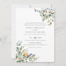 Traditionelle Einladung zur Hochzeit von White Dai
