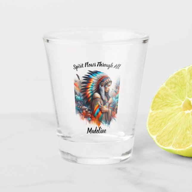 Traditionelle Einrichtung Schnapsglas (Vorderseite)