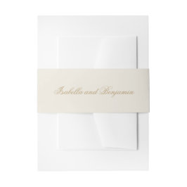 Traditionelle Elfenbeinhochzeit Einladungsbanderole
