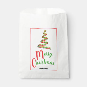 Traditionelle Farbabstrakter Weihnachtsbaum Geschenktütchen