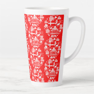 Traditionelle finnische Weihnachtsdekoration Milchtasse