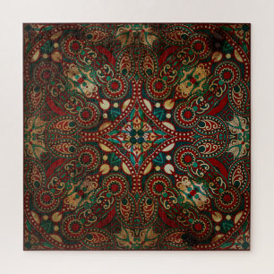 Traditionelle Floral Paisley Bandanna Grunge