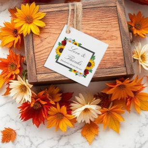 Traditionelle Florale Hochzeitsshower Geschenkanhänger