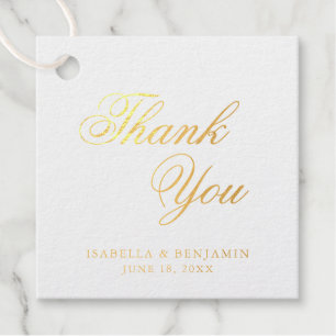 Traditionelle formelle elegante Hochzeit Geschenkanhänger
