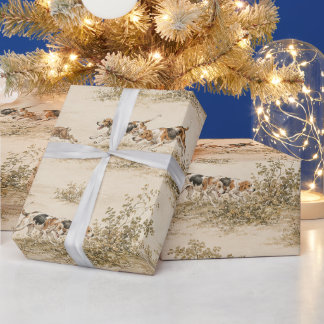 Traditionelle Foxhound-Jagd Geschenkpapier