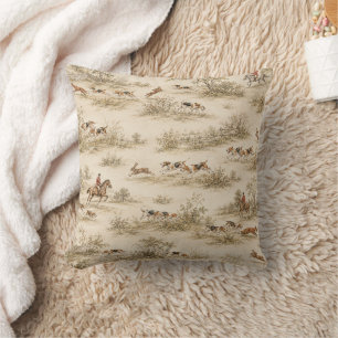 Traditionelle Foxhound-Jagd Kissen