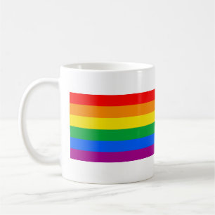 Traditionelle Gay-Pride-Flagge Kaffeetasse