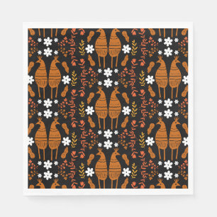 Traditionelle Germanische Volkskunst Bird Serviette