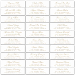 Traditionelle goldene feierliche Hochzeit Aufkleber