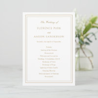 Traditionelle Goldzeitlose Hochzeit