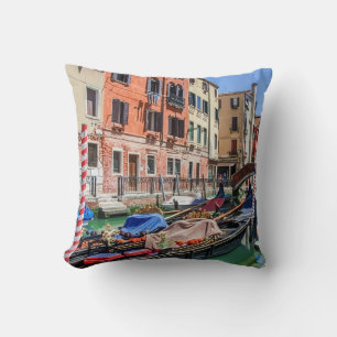 Traditionelle Gondel in Venedig Kissen