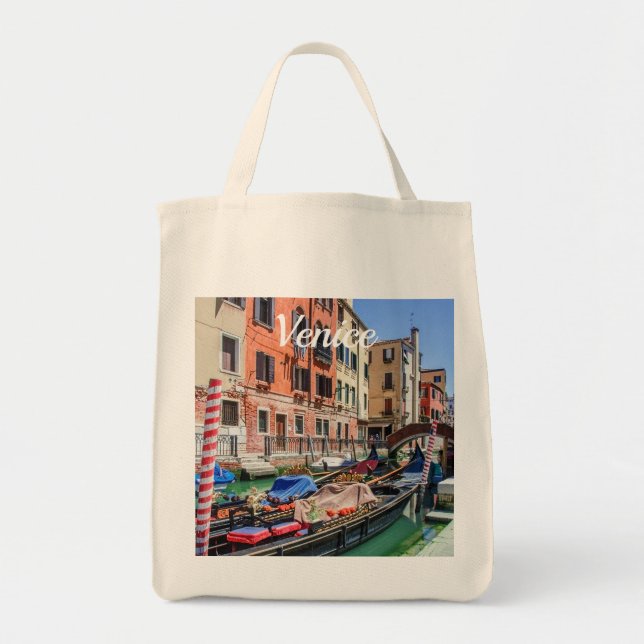 Traditionelle Gondel in Venedig Tragetasche (Vorne)