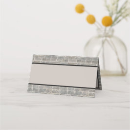 Traditionelle Gray Brick Platzkarte