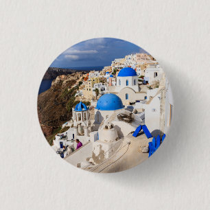 Traditionelle griechische Häuser Button
