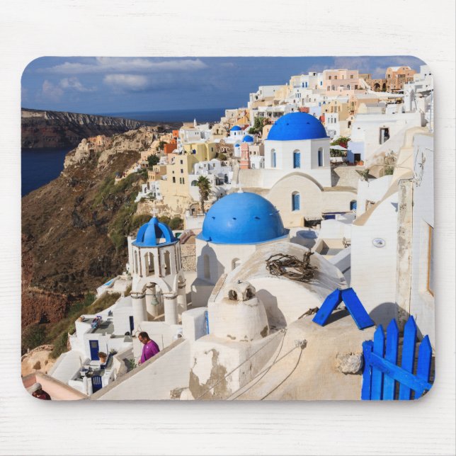 Traditionelle griechische Häuser Mousepad (Vorne)