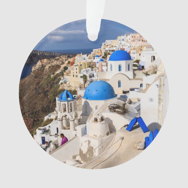 Traditionelle griechische Häuser Ornament (Vorderseite)