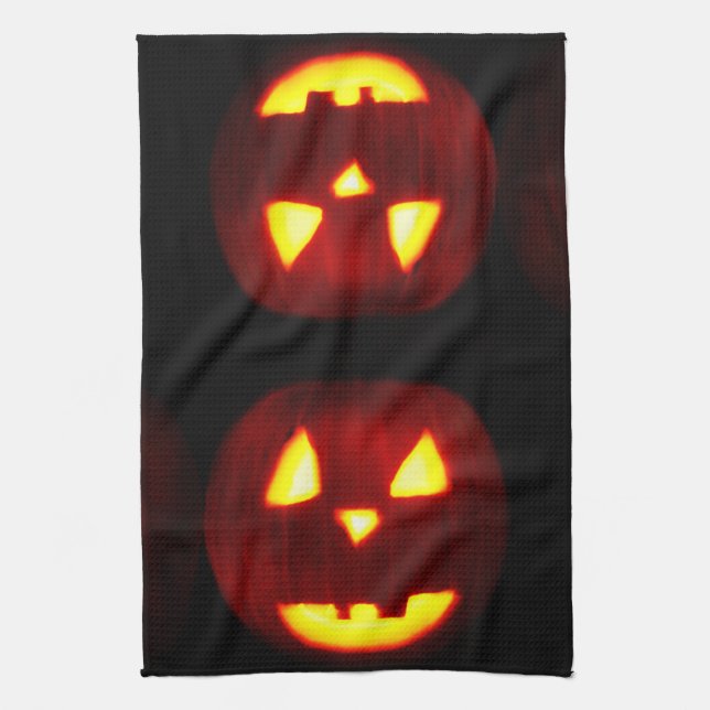 TRADITIONELLE HALLOWEWEITE PUMPKIN-Handtuch Küchentuch (Vertikal)