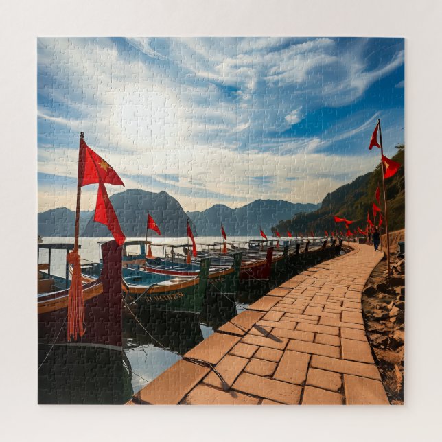 Traditionelle Holzboote (Vertikal)