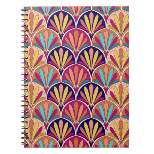Traditionelle indische TextilIllustration Notizblock