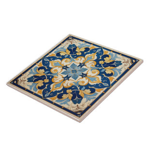 Traditionelle indische Zierkunst 7 Fliese