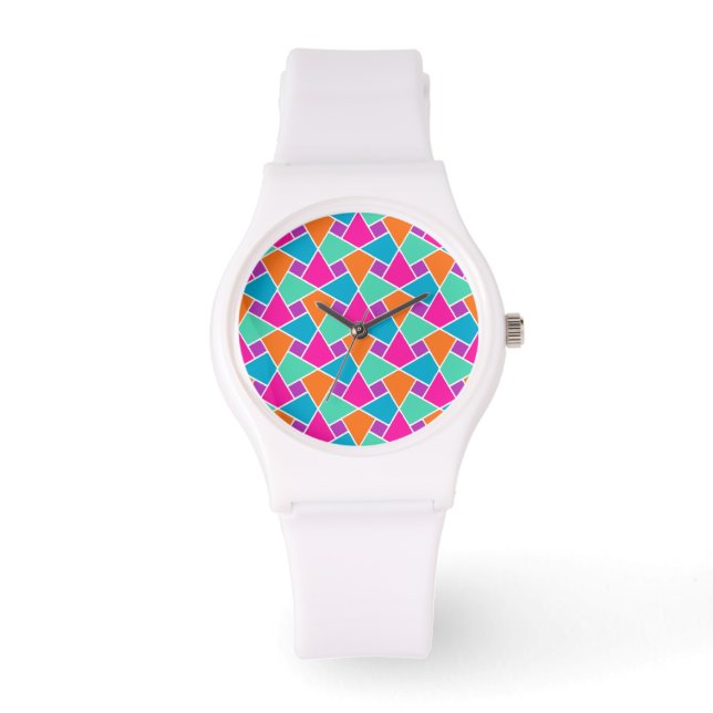 Traditionelle islamische Mosaikmuster Armbanduhr (Vorderseite)