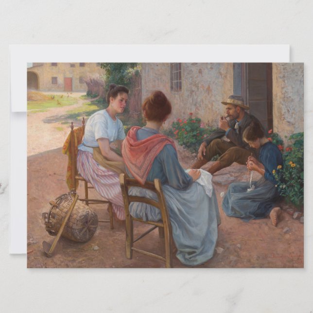 Traditionelle italienische Familie (Vintag Italien Karte (Vorderseite)
